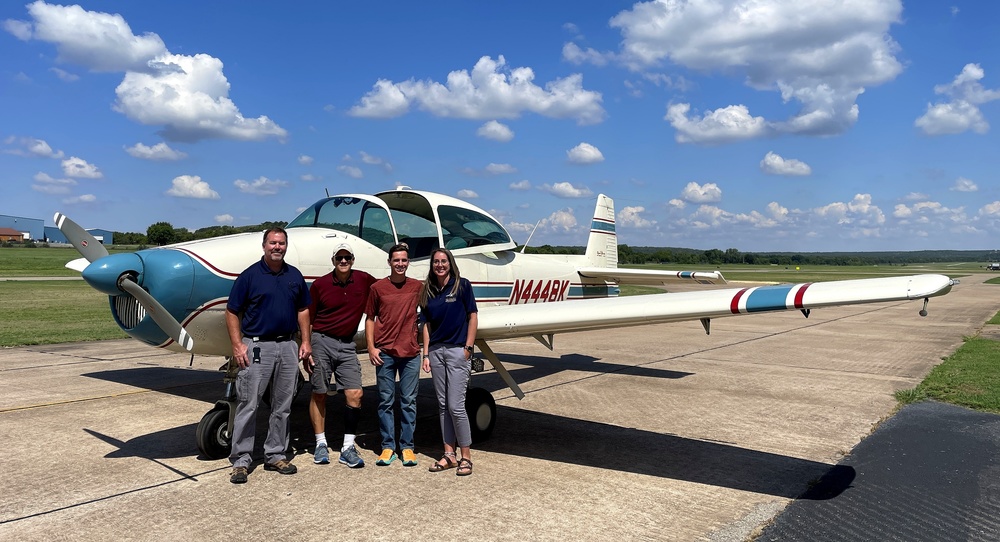 High school aviation intern takes flight
