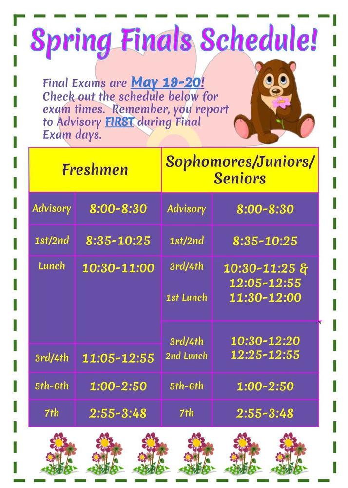 BHS Moves to Block Scheduling for Finals