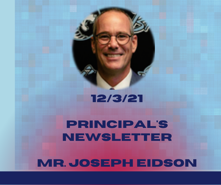 Message from Mr. Eidson for 12/3