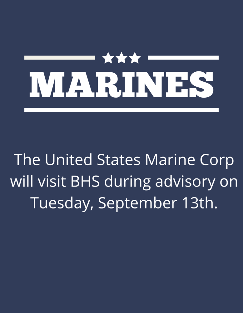 Marines Visit BHS