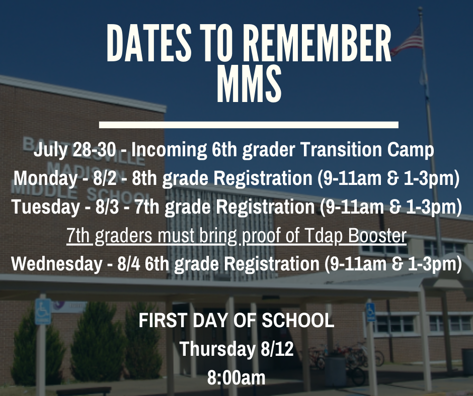 Dates to Remember