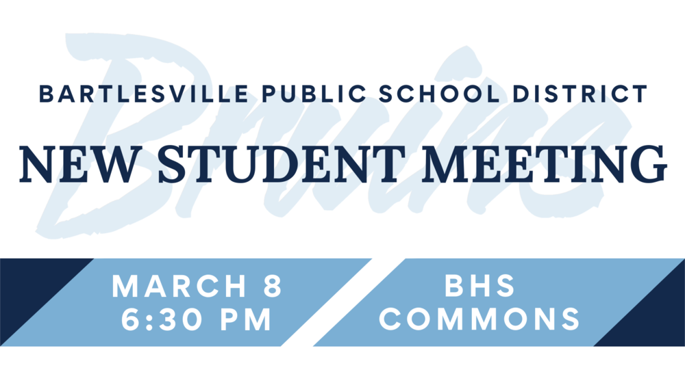 Bartlesville Public Schools to host a meeting for new families