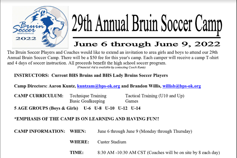 soccer camp