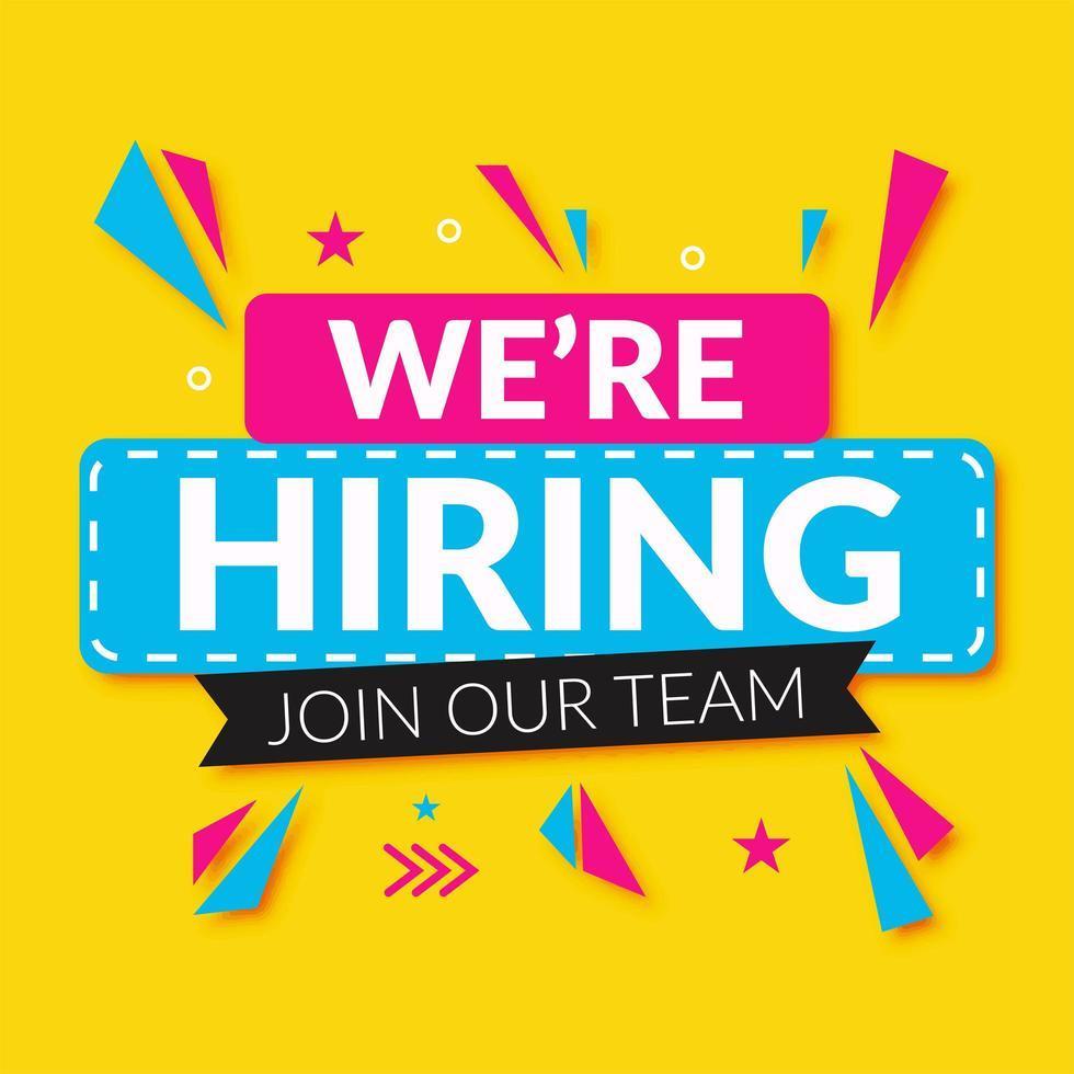 We're hiring