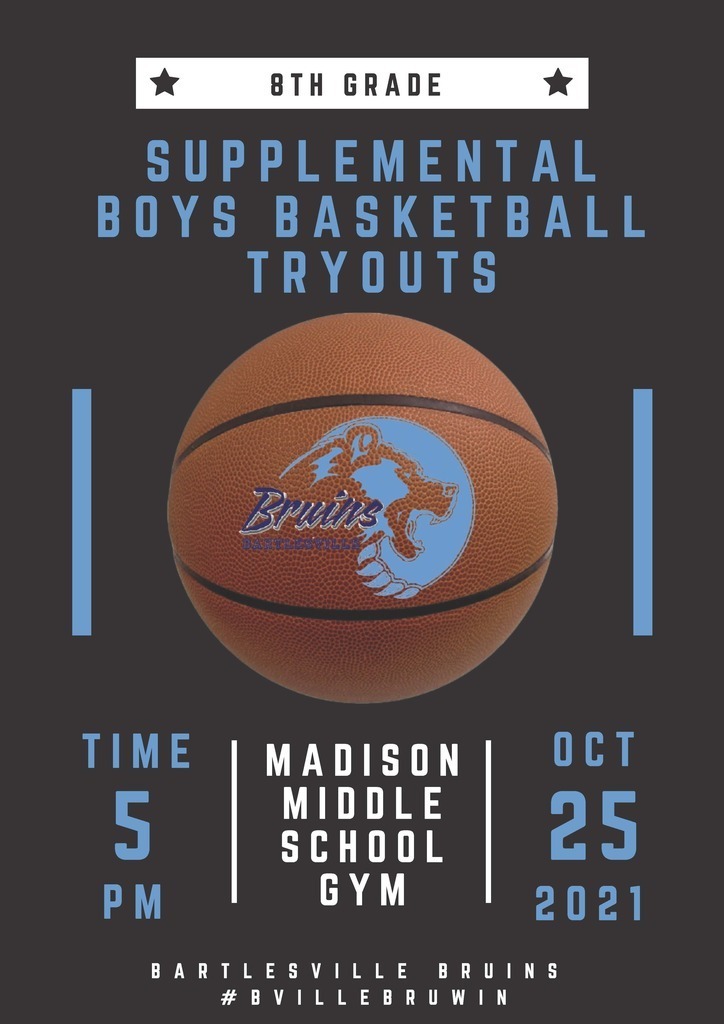 8th grade supplemental tryouts information
