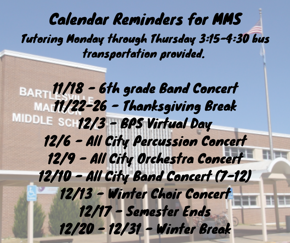 Calendar Reminders 11/17