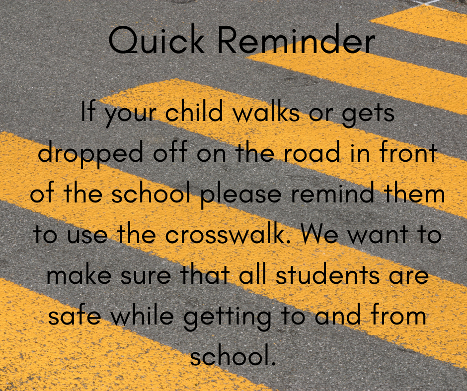 Crosswalk reminder