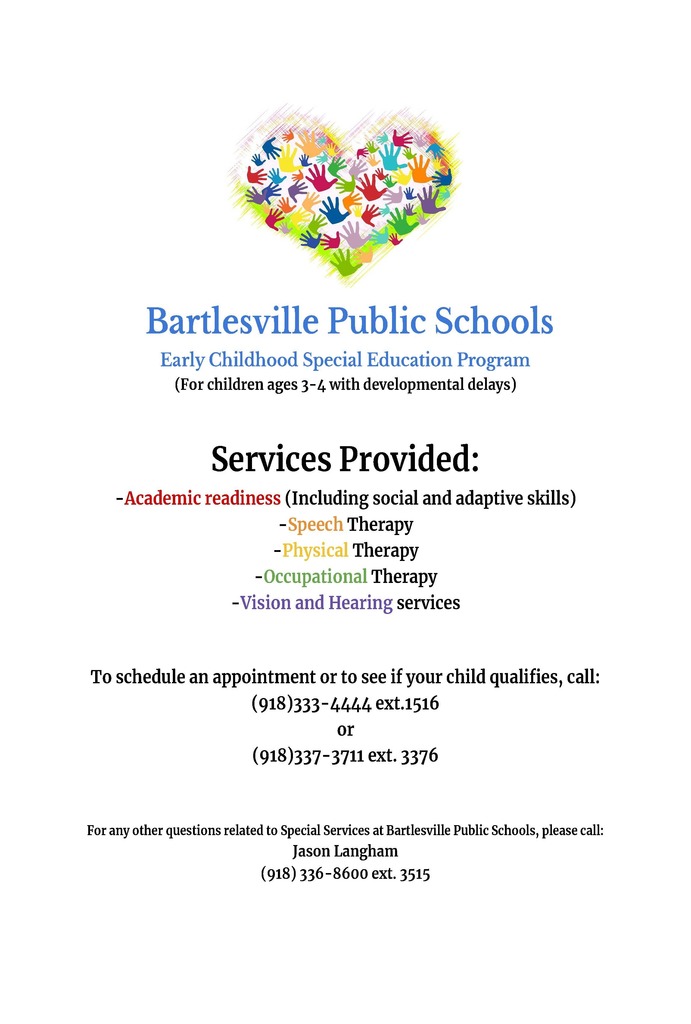 Bartlesville Public Schools Early Childhood Special Education Program