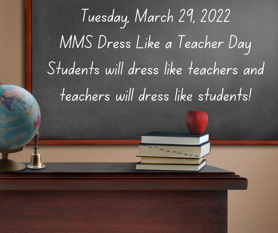 Dress like a teacher day 3/29