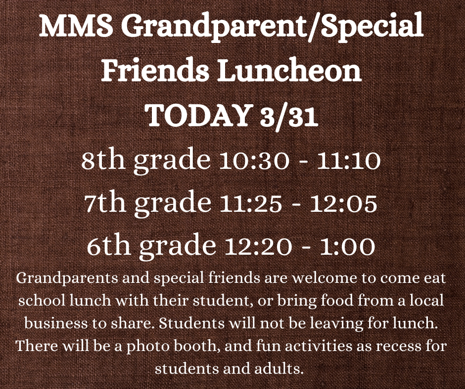Grandparent luncheon 3/31