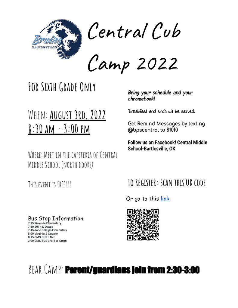 6th Grade Cub Camp 2022