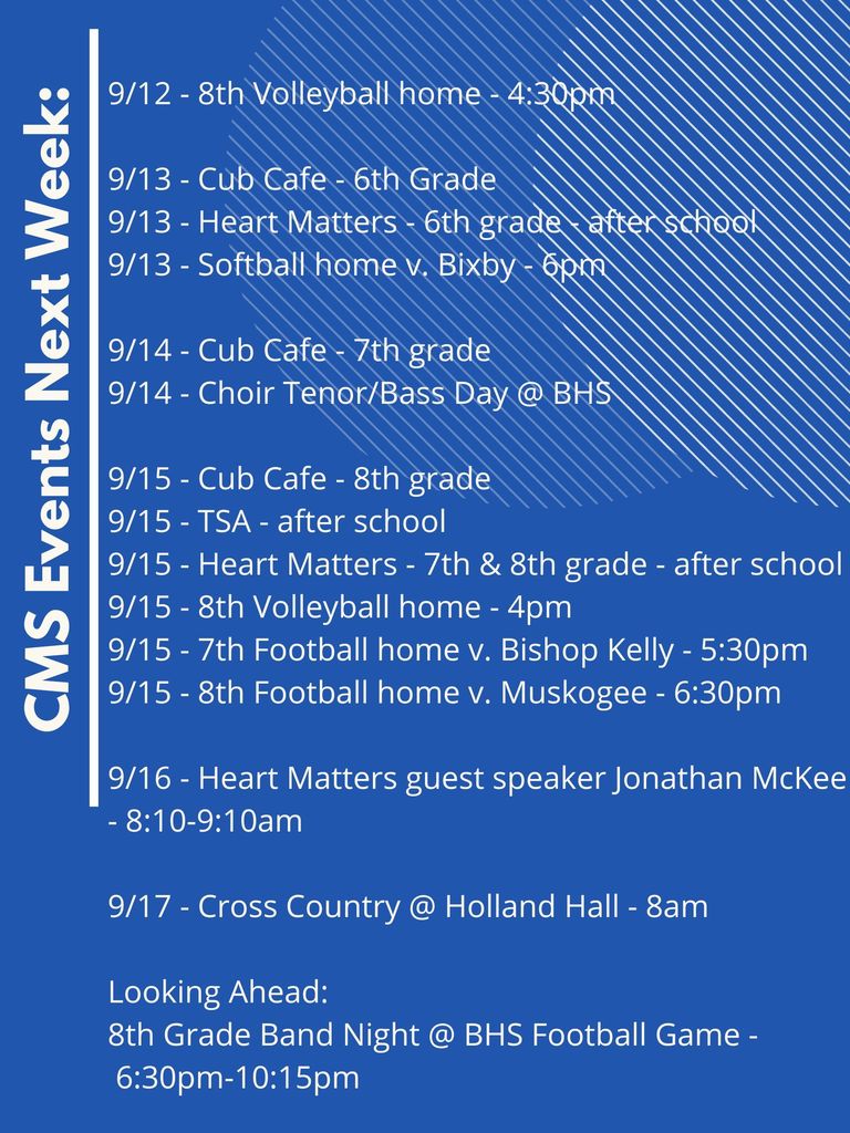 CMS Events 9/12