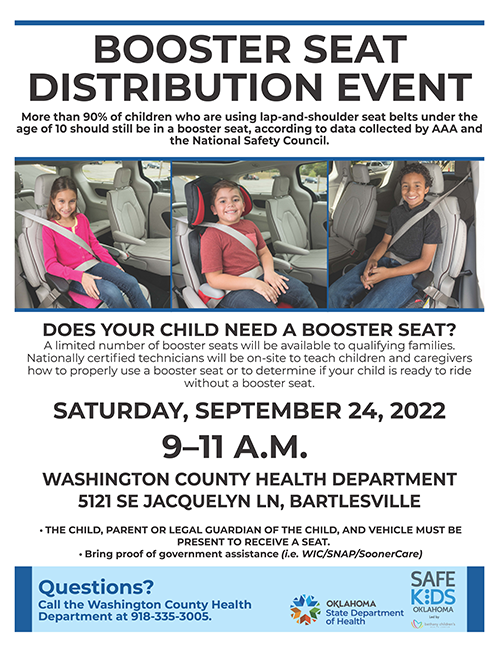 booster seat flyer
