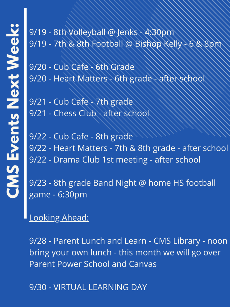 CMS Events 9/19
