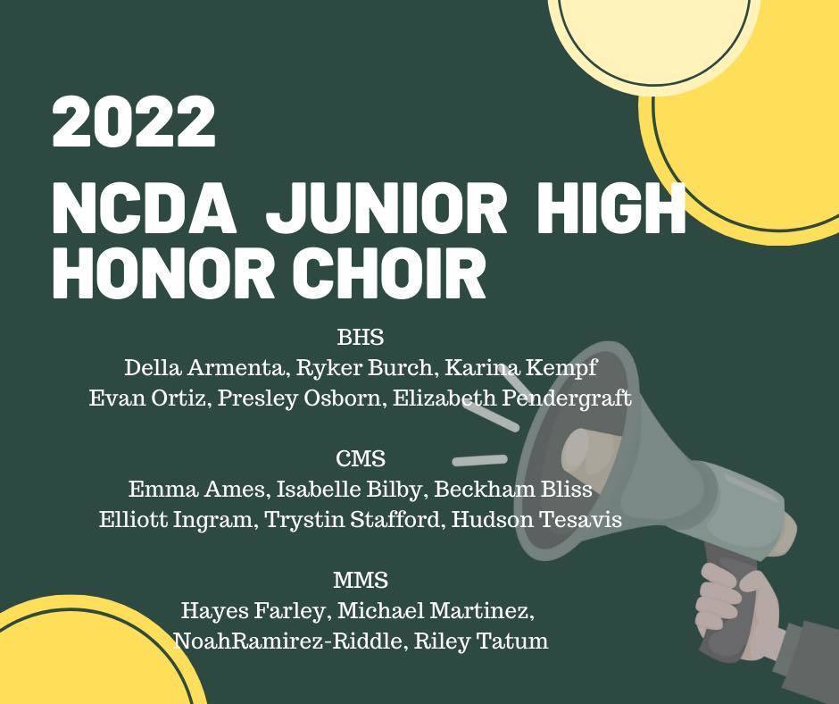 NCDA District Honor Choir
