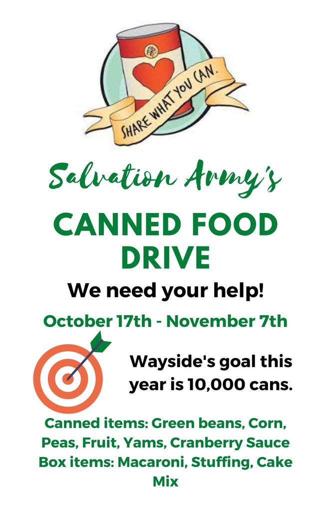Wayside Canned Food Drive