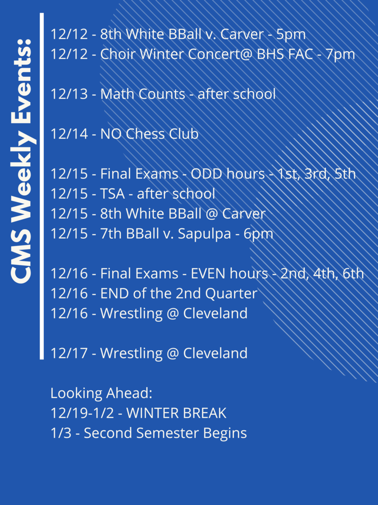 CMS Events 12/12