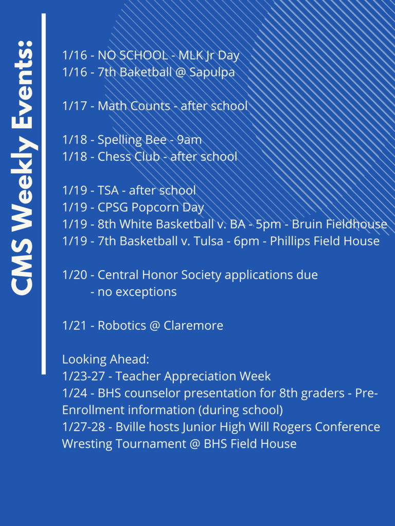 CMS Events 1/16