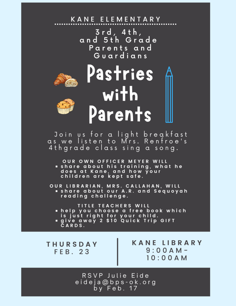 3rd-5th Pastries with Parents