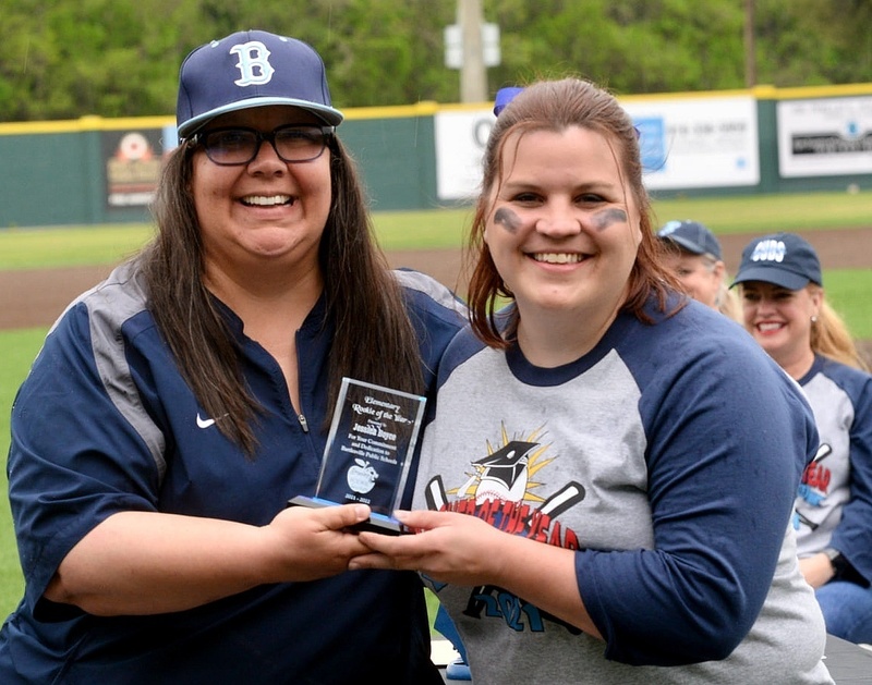 Jessica Boyce, Elementary Rookie of the Year (right)